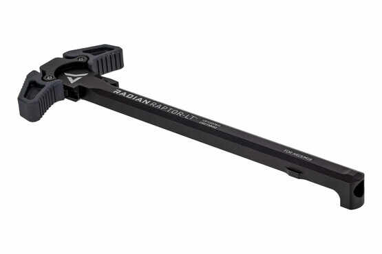 Radian Raptor LT Ambidextrous AR15 charging handle features polymer overmolded grey latches